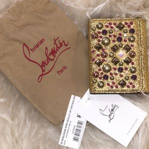 NEW Christian Louboutin W Macaron Mini Wallet
